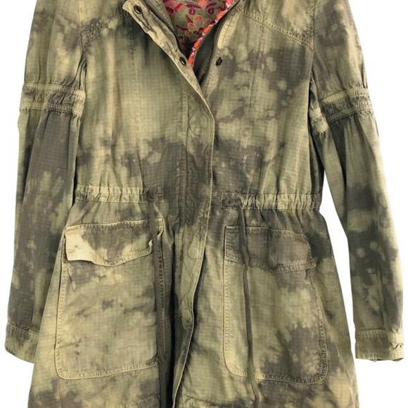 Free People Green Festival Embroidered Anorak Jack - Picture 3 of 4